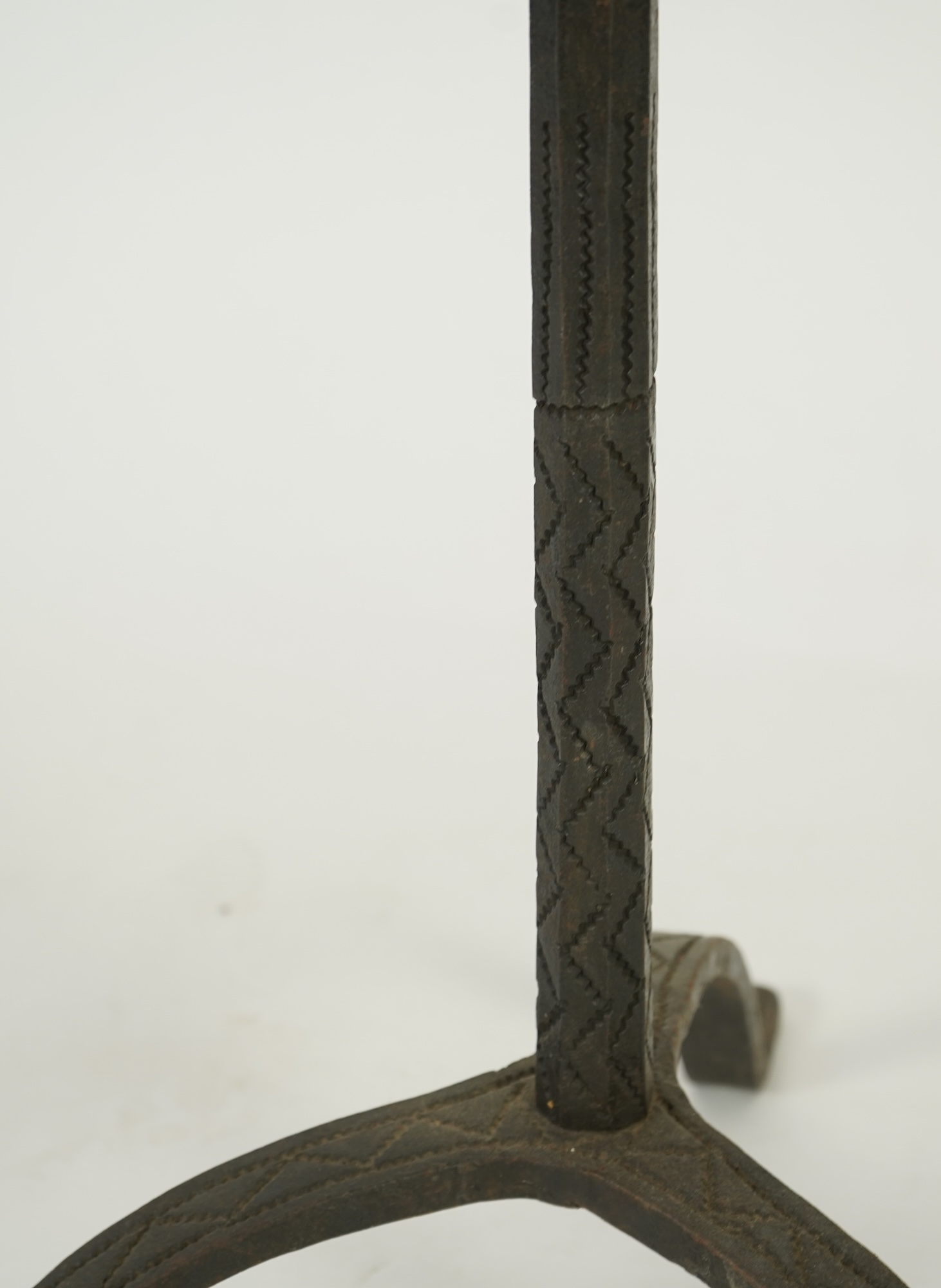 A pricket candlestick